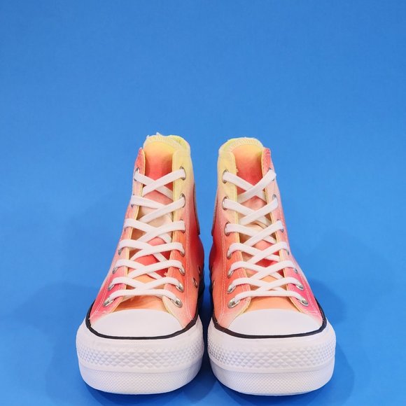 Converse CTAS Hi Lift Poppy Glow/White/Black Women's Platform Sneakers 572572C - Picture 6 of 6